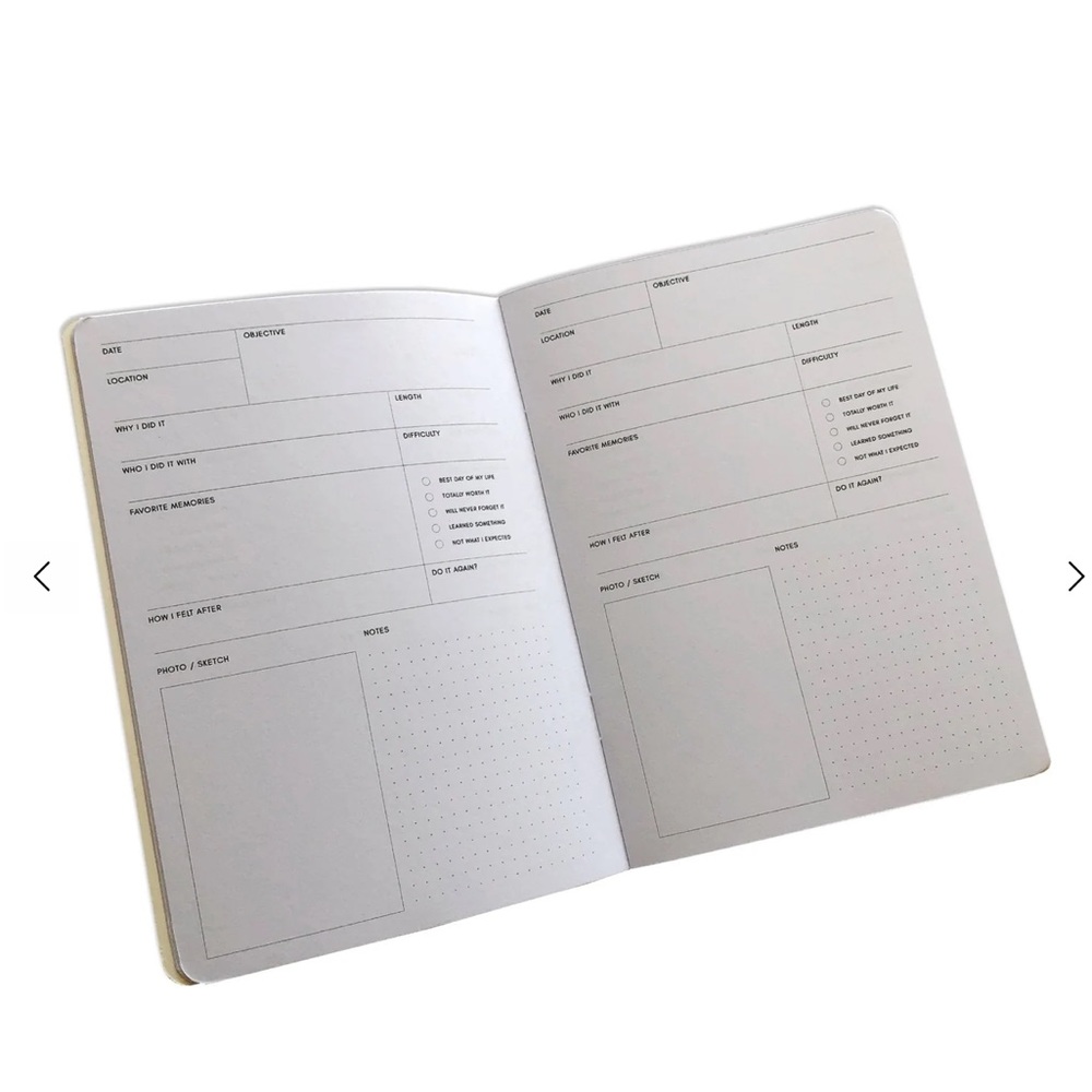 Cloth & Paper Bucket List Notebook - Picture 2 of 9